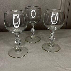 Toasting 4 Ounces Each Set 3 Liquor Cordial Sherry Port Glasses Small Stemmed